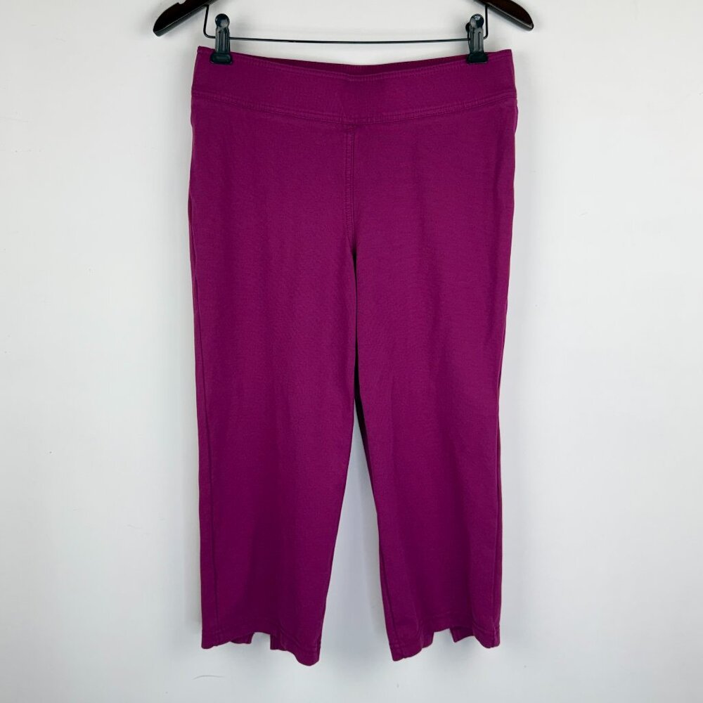 Nygard‎ Slims Compression Capri Pants M 10 12 Magenta Pink Tummy Control Stretch